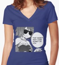 Cash Money Women's Fitted V-Neck T-Shirt