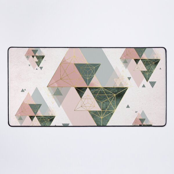 Item preview, Pink and green Geometric designed and sold by UrbanEpiphany.