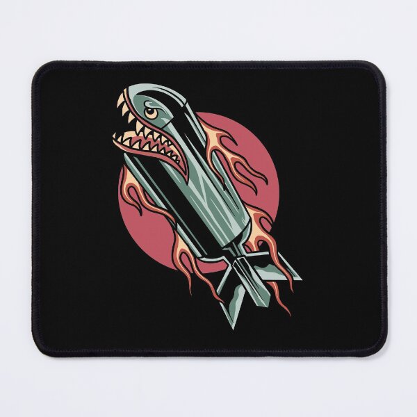Item preview, Flaming Shark Bomb Classic T-Shirt designed and sold by TommyFranks.