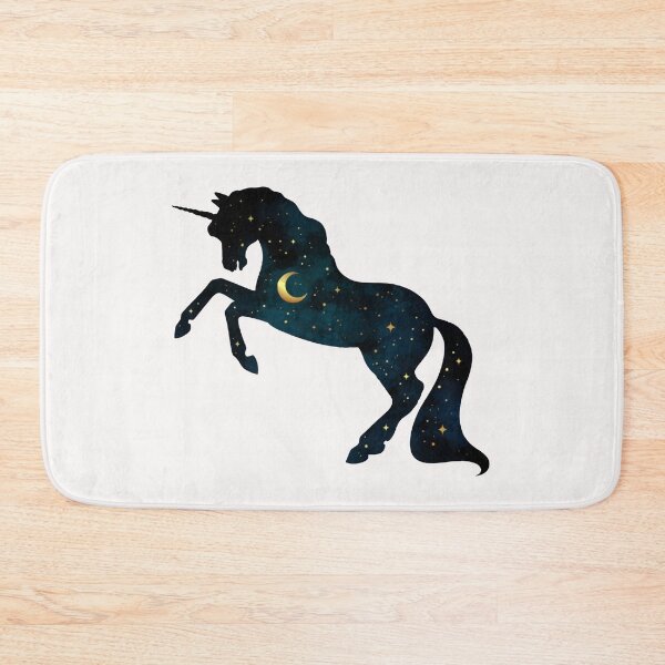 Item preview, Silhouette of Unicorn with Crescent Moon and Stars designed and sold by WearWolfDesigns.