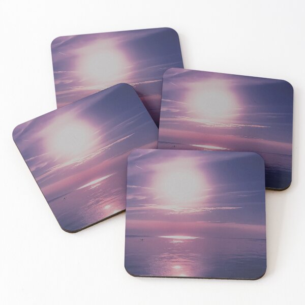 Item preview, Pink sunny sky over the sea designed and sold by HenrikGPhoto.