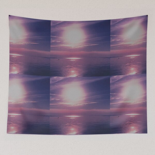 Item preview, Pink sunny sky over the sea designed and sold by HenrikGPhoto.