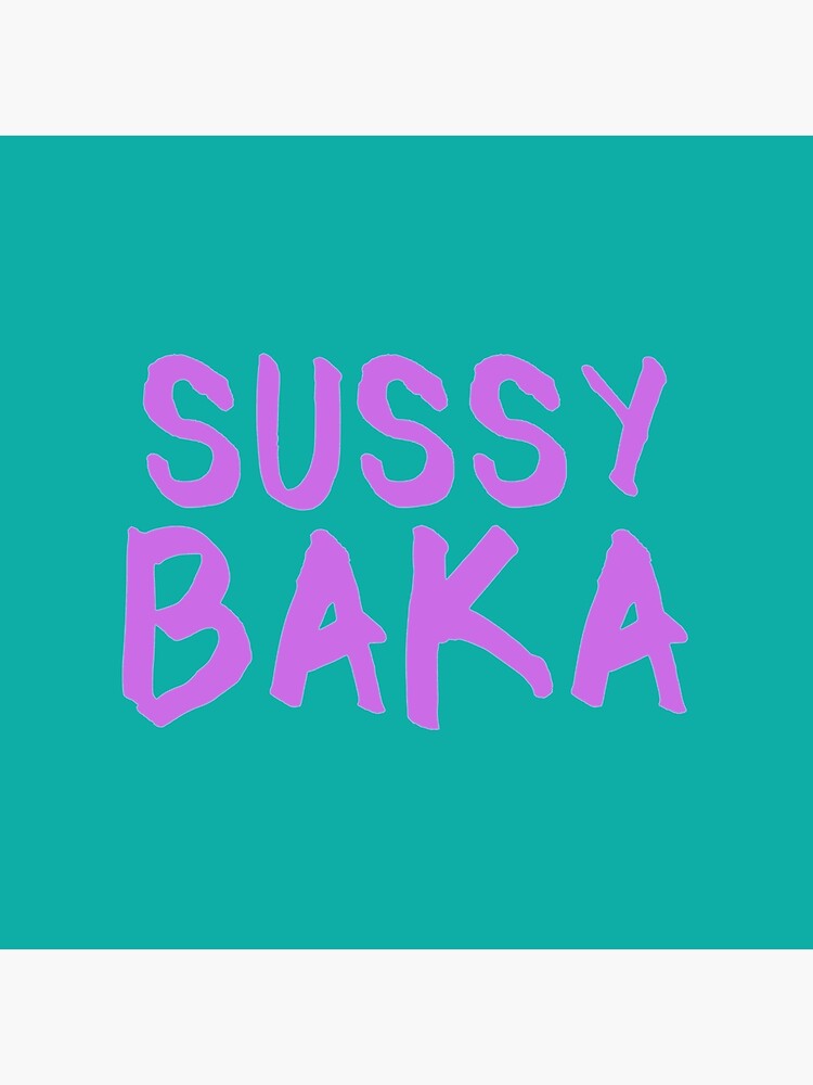  Sussy Baka Funny Sus Meme Throw Pillow, 18x18, Multicolor :  Home & Kitchen