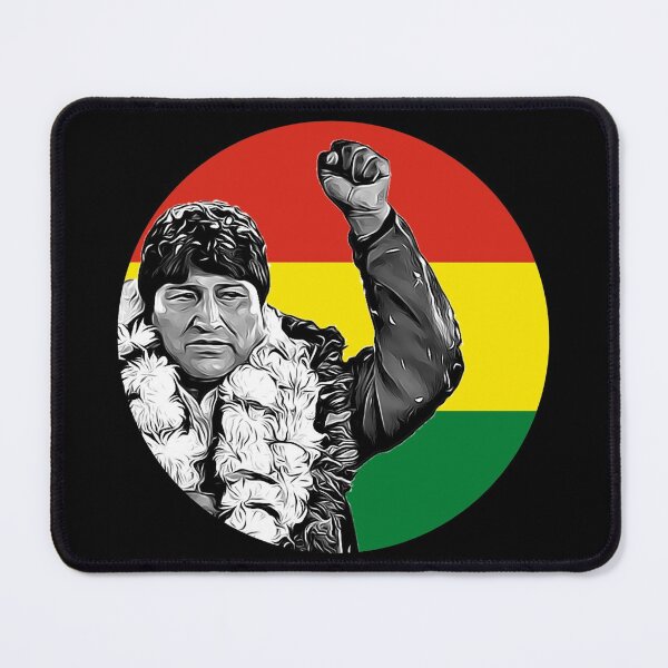 Item preview, Evo Morales Bolivian Flag designed and sold by RevolutionInPaint.