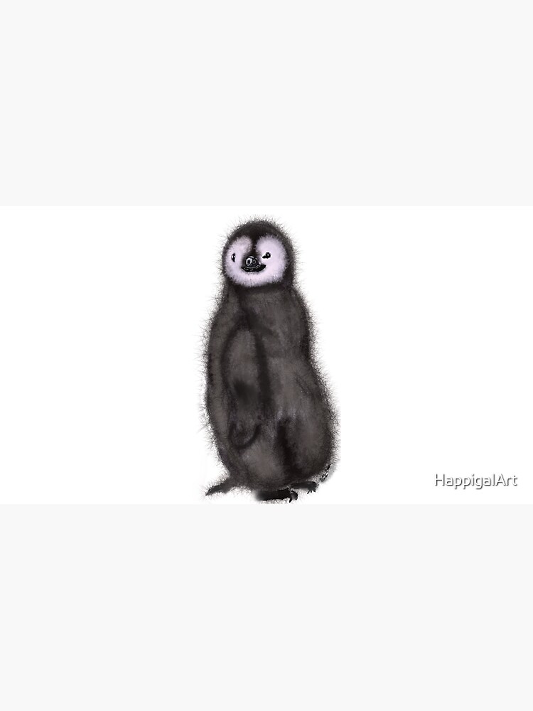 Fuzzy the Baby Penguin by HappigalArt