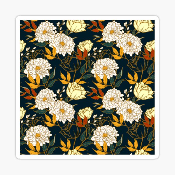 Autumn Flowers Sticker