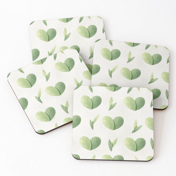 Item preview, Heart shaped leaves pattern designed and sold by helga-wigandt.