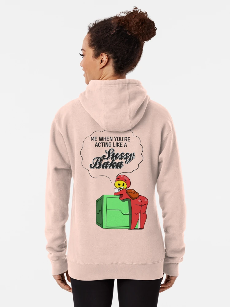 Sussy Baka Funny Sus Meme Pullover Hoodie