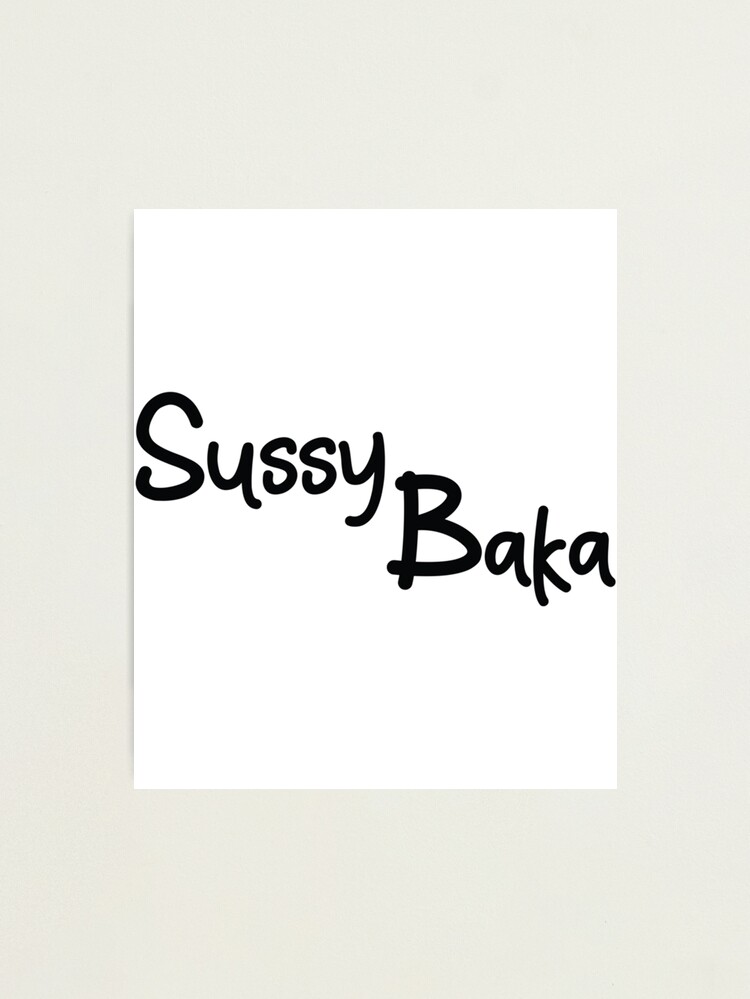 Lámina fotográfica for Sale con la obra «SUSSY BAKA, MEME, con cara  sonriente» de Clear-Fashions