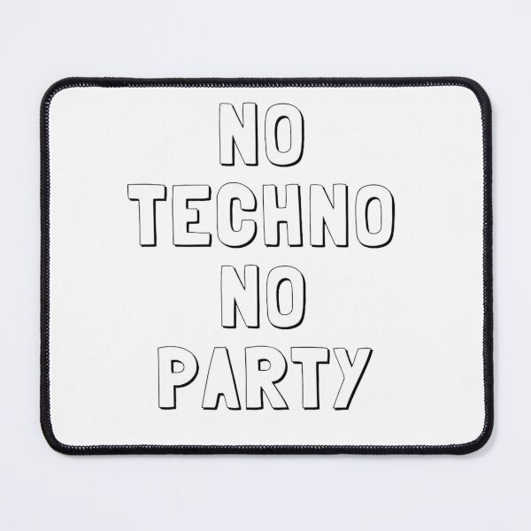Item preview, techno logo music no techno no party designed and sold by Artycreative1.