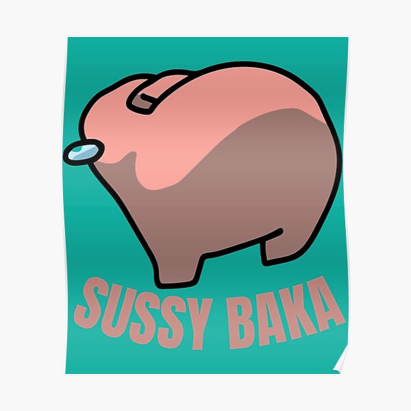 Sussy Baka Amongus Im Meme Poster For Sale By Bigtoeman Redbubble