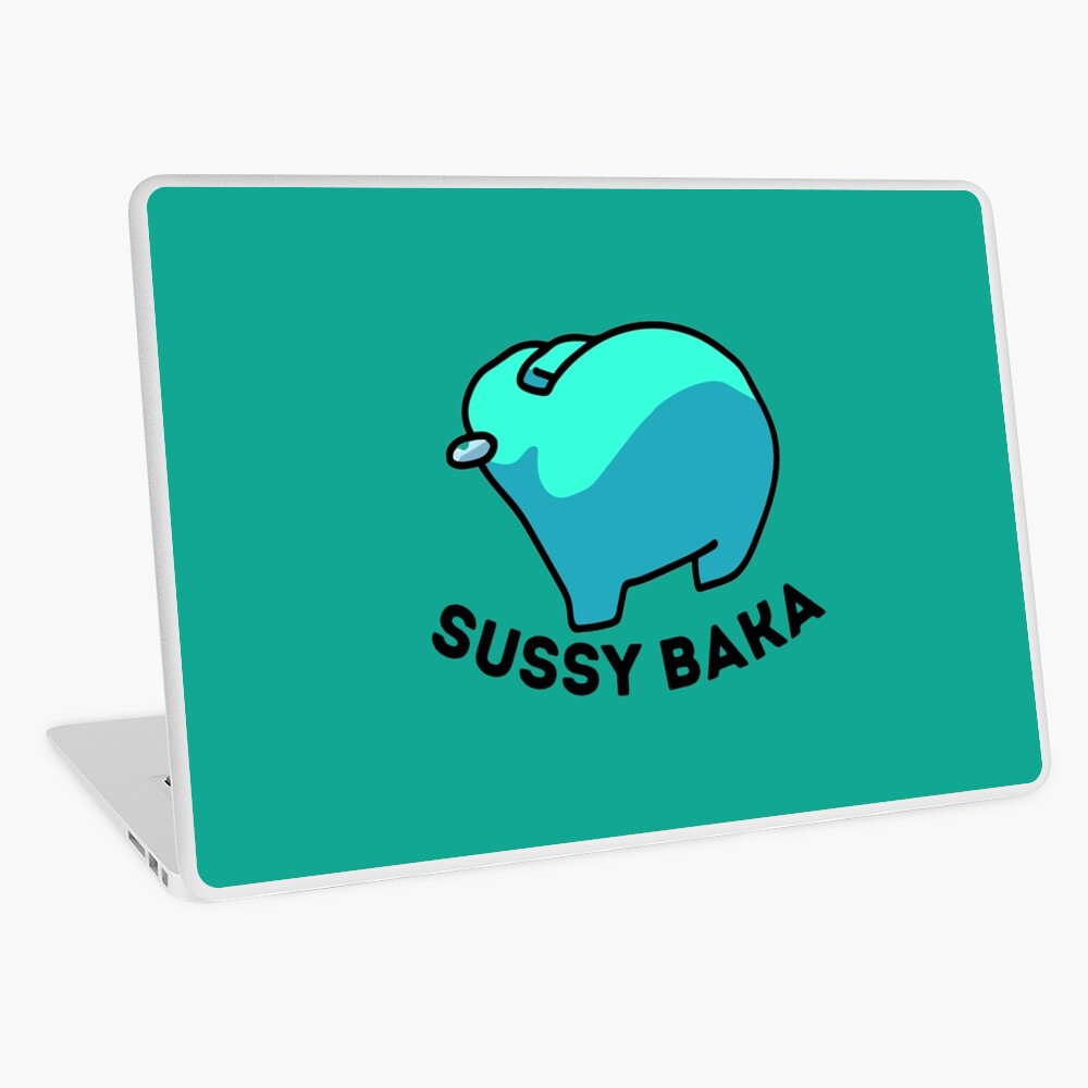 Sussy Baka Glossy Vinyl Sticker among Us Inspired Crewmate 