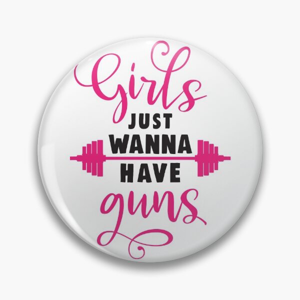 Item preview, Girls Just Wanna Have Guns Funny Gym Quote designed and sold by motivationaltee.