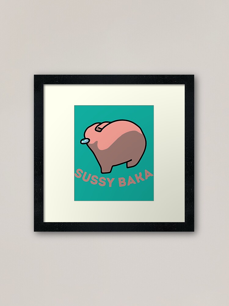 Sussy Baka Amongus Im Meme  Art Board Print for Sale by BigToeMan