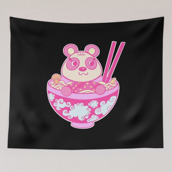 Item preview, Kawaii Pinky Ramen designed and sold by bunnyteawhimsy.
