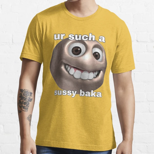 Ur tal um sussy baka engraçado sussy baka meme t camisa de algodão 6xl  dekus um sussy baka sussy significado sussy baka