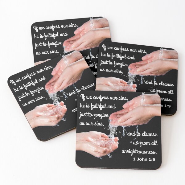 Item preview, 1 John 1:9 KJV designed and sold by Caregiverology.