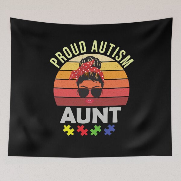 Item preview, Proud Autism aunt - Autism Awareness designed and sold by Ibu83.
