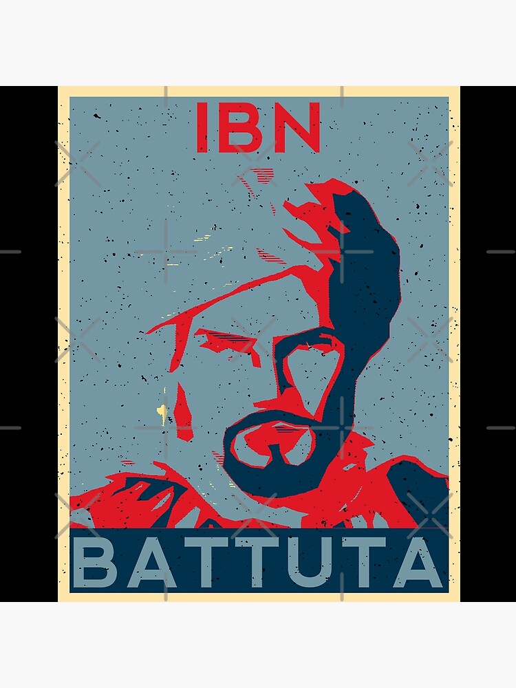 Ibn Battuta Poster Print Poster For Sale By Parag Travels Redbubble   Flat,750x,075,f Pad,750x1000,f8f8f8 