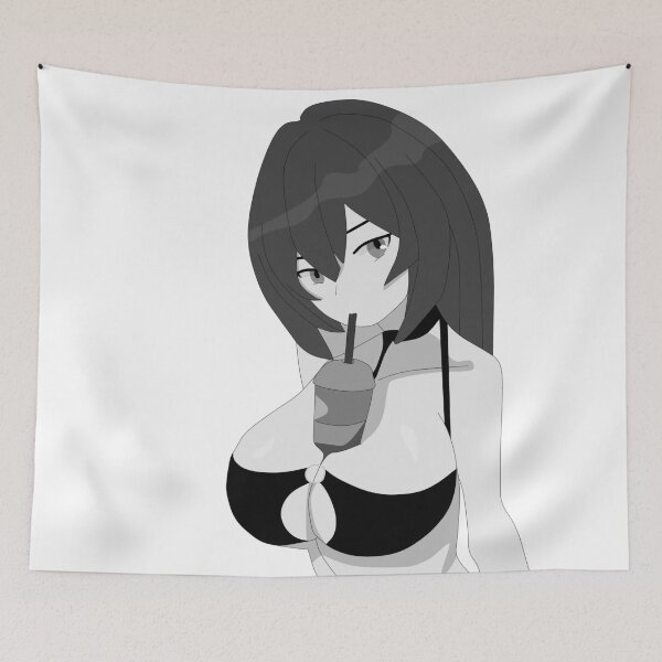 Item preview, Lewd anime girl hentai manga ecchi waifu gray tone designed and sold by ArthurPoe.