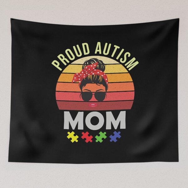 Item preview, Proud Autism mom - Autism Awareness designed and sold by Ibu83.
