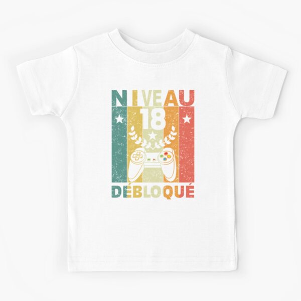 Anniversaire 16 Ans Garcon Fille Idee Cadeau Humour Gamer Niveau 16ans Debloque Cadeau Anniversaire Drole Kids T Shirt By Netber Redbubble