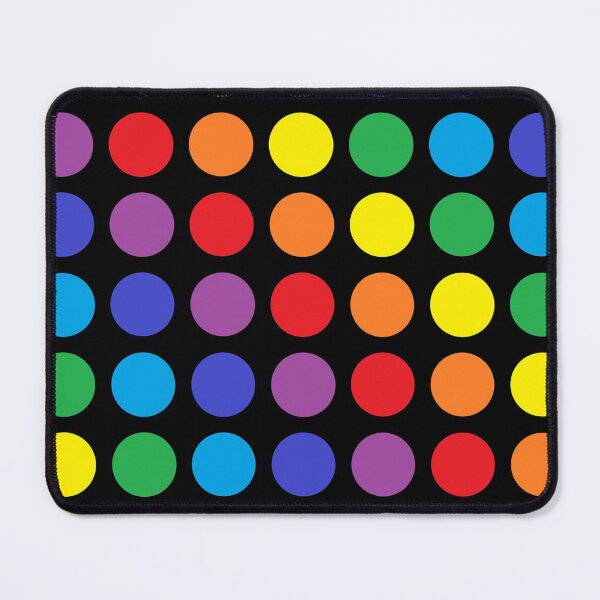 Item preview, Rainbow Polka Dots Black designed and sold by lornakay.