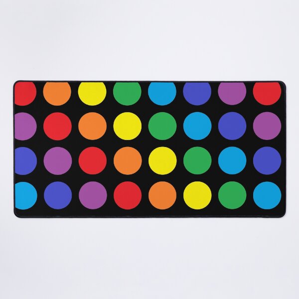 Item preview, Rainbow Polka Dots Black designed and sold by lornakay.