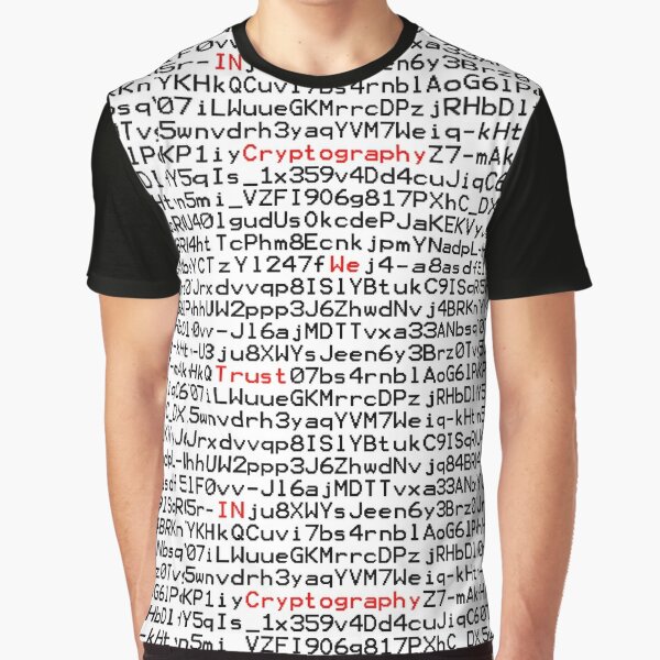 In Cryptography we Trust Graphic T-Shirt