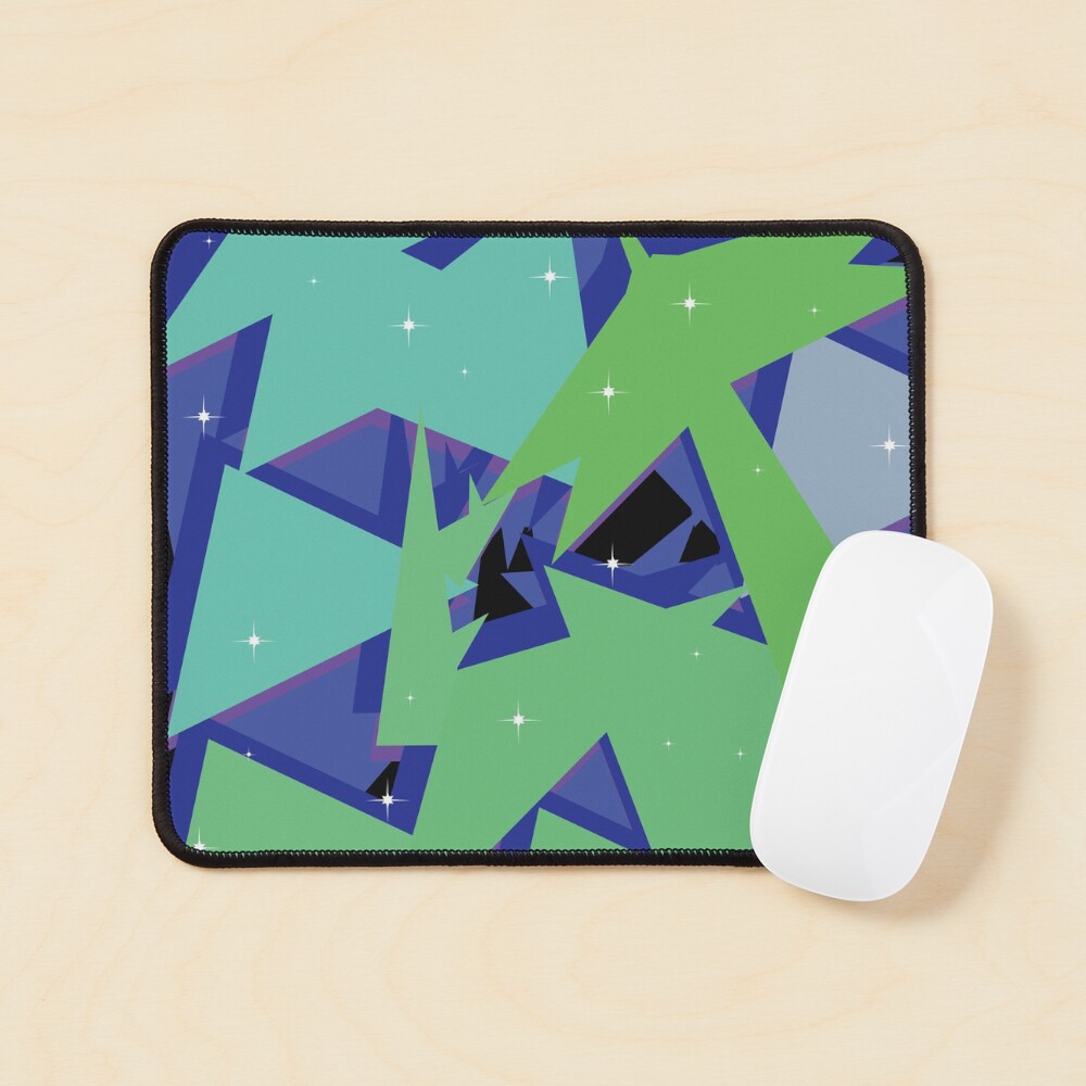 Abstract Mountains and Trees Mouse Pad