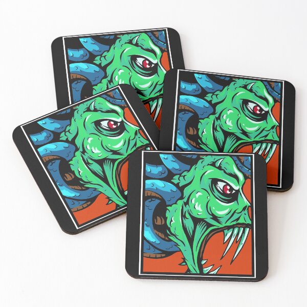 Item preview, Graffitti Skateboard Style Green Reptilian Vampire designed and sold by strawberryrawrr.