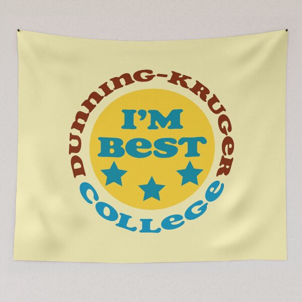 Item preview,  Funny - Dunning-Kruger effect College. Cognitive bias. designed and sold by jdtees.