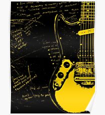 Mustang-Gitarre - Kurt Cobain Poster