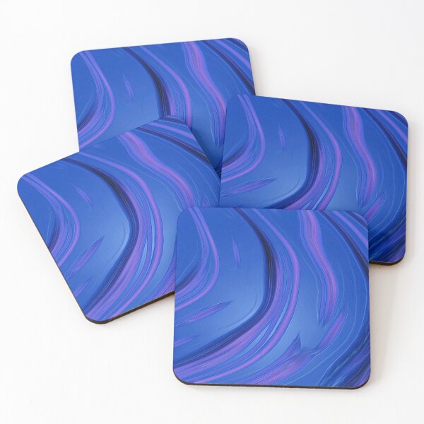 Item preview, Blue Floral Cascading Waves designed and sold by fatenanwar.