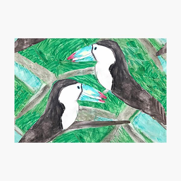 Item preview, toucan print with milo drawing designed and sold by maicagonzalez.