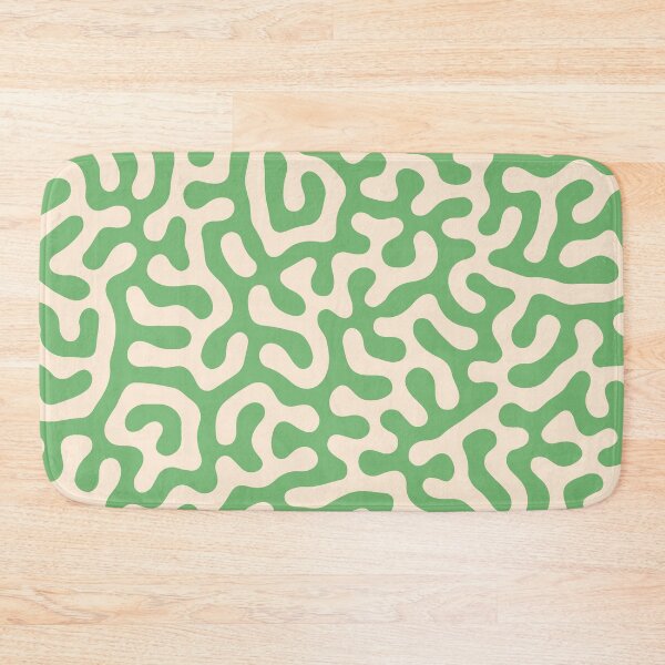 Item preview, Green and Cream Coral Reef Abstract Pattern Design designed and sold by patternsoup.