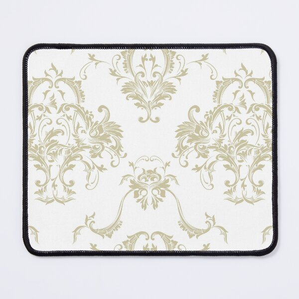 Item preview, Wheat Brown and White Damask Baroque Pattern Pairs Benjamin Moore 2022 Popular Color Fernwood Green 2145-40 - Colour Trends - Shades - Hues designed and sold by ColorOfTheYears.