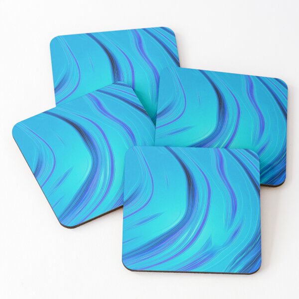 Item preview, Turquoise Floral Cascading Waves designed and sold by fatenanwar.