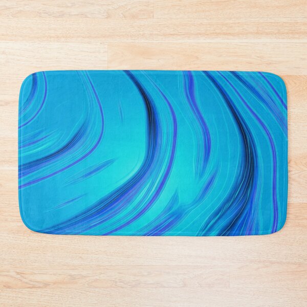 Item preview, Turquoise Floral Cascading Waves designed and sold by fatenanwar.