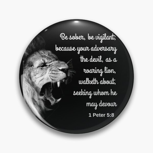 Item preview, 1 Peter 5:8 KJV designed and sold by Caregiverology.