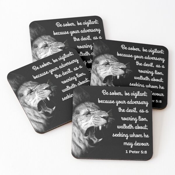 Item preview, 1 Peter 5:8 KJV designed and sold by Caregiverology.