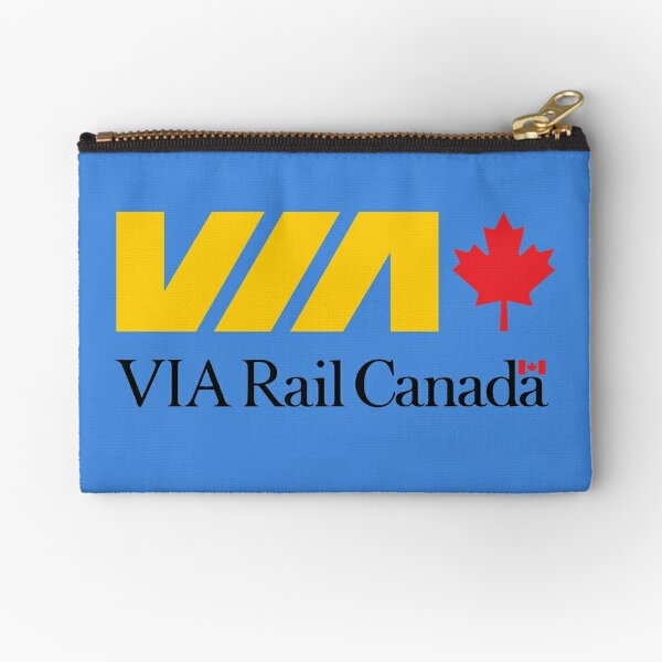 VIA Train Logo Zipper Pouch
