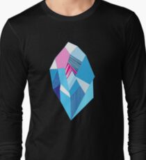 Camiseta de manga larga Cristales de patrón brillante