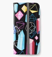 Bright pattern crystals iPhone Wallet/Case/Skin