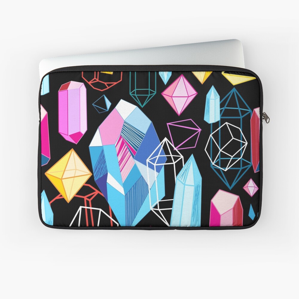 Bright pattern crystals Laptop Sleeve