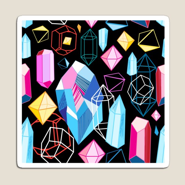 Bright pattern crystals Magnet