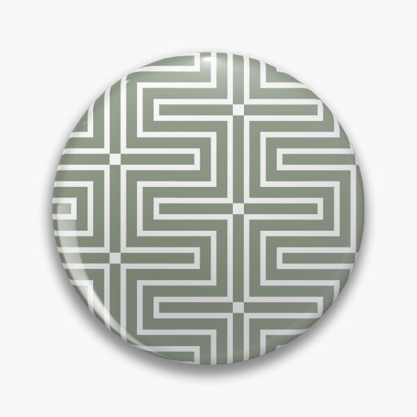 Item preview, Green and White Tessellation Line Pattern 3 Pairs Benjamin Moore 2022 Popular Color High Park 467 - Colour Trends - Shades - Hues designed and sold by ColorOfTheYears.