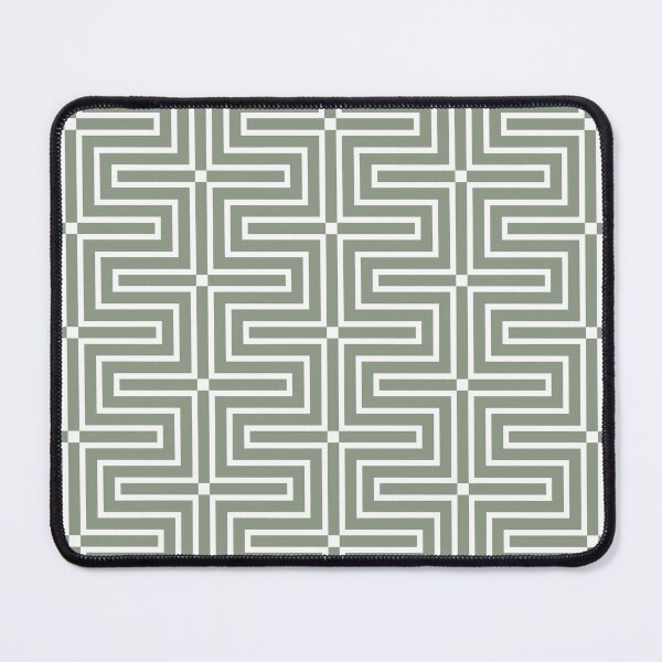 Item preview, Green and White Tessellation Line Pattern 3 Pairs Benjamin Moore 2022 Popular Color High Park 467 - Colour Trends - Shades - Hues designed and sold by ColorOfTheYears.