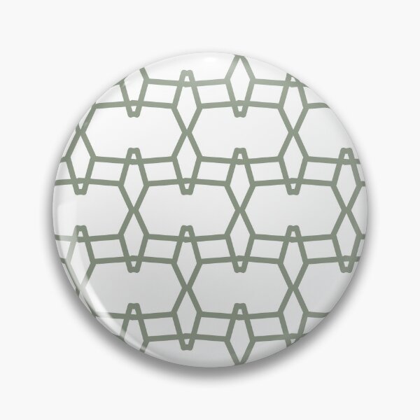 Item preview, Green and White Tessellation Line Pattern 9 Pairs Benjamin Moore 2022 Popular Color High Park 467 - Colour Trends - Shades - Hues designed and sold by ColorOfTheYears.