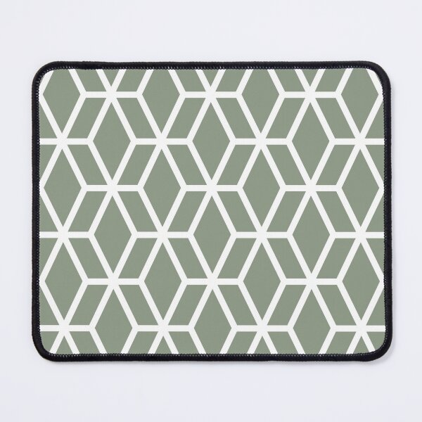 Item preview, Green and White Tessellation Line Pattern 16 Pairs Benjamin Moore 2022 Popular Color High Park 467 - Colour Trends - Shades - Hues designed and sold by ColorOfTheYears.